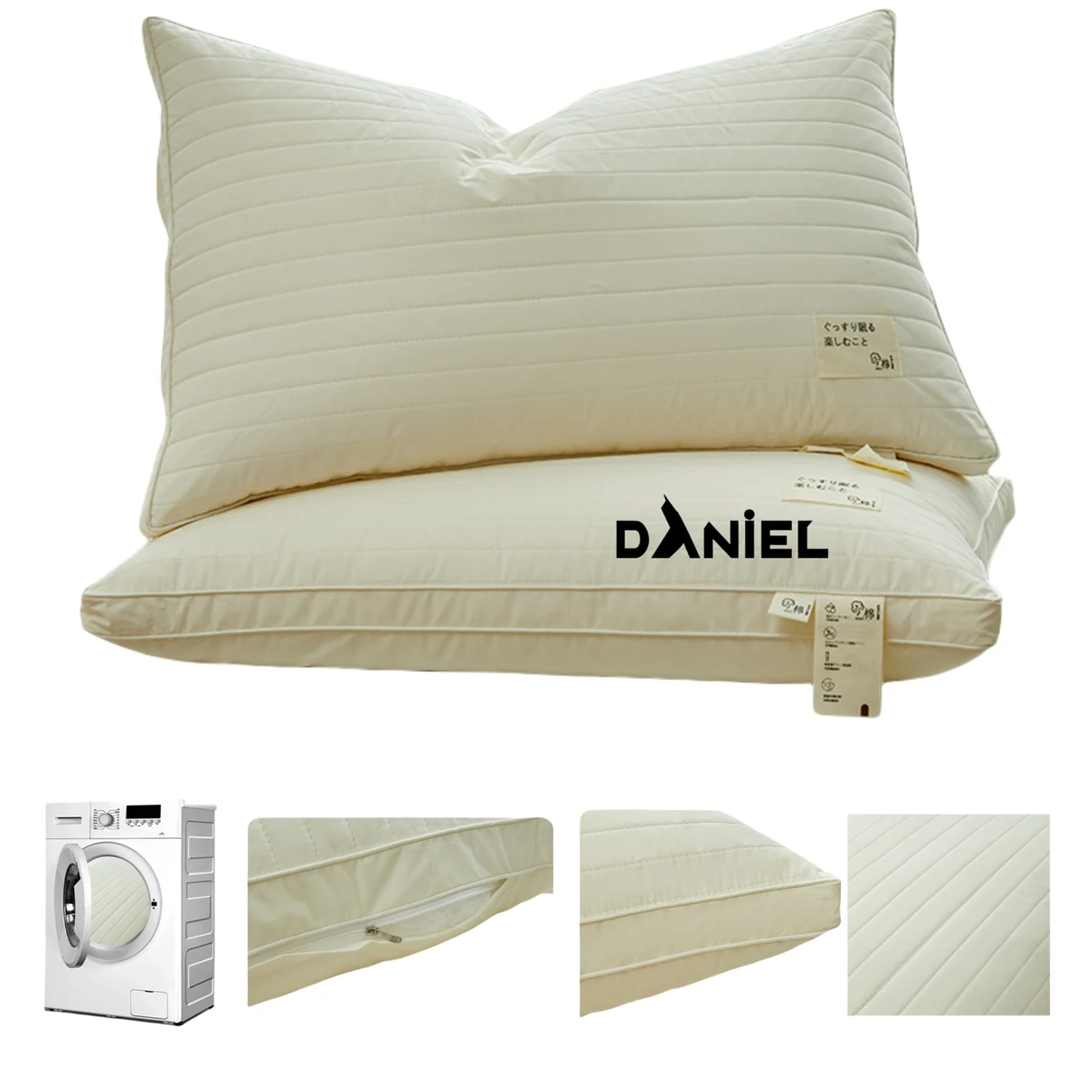 Luxury Silk Cotton Pillow With Feather Touch 1