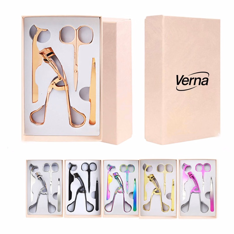 4 Pcs Portable Stainless Steel Makeup Tools Set