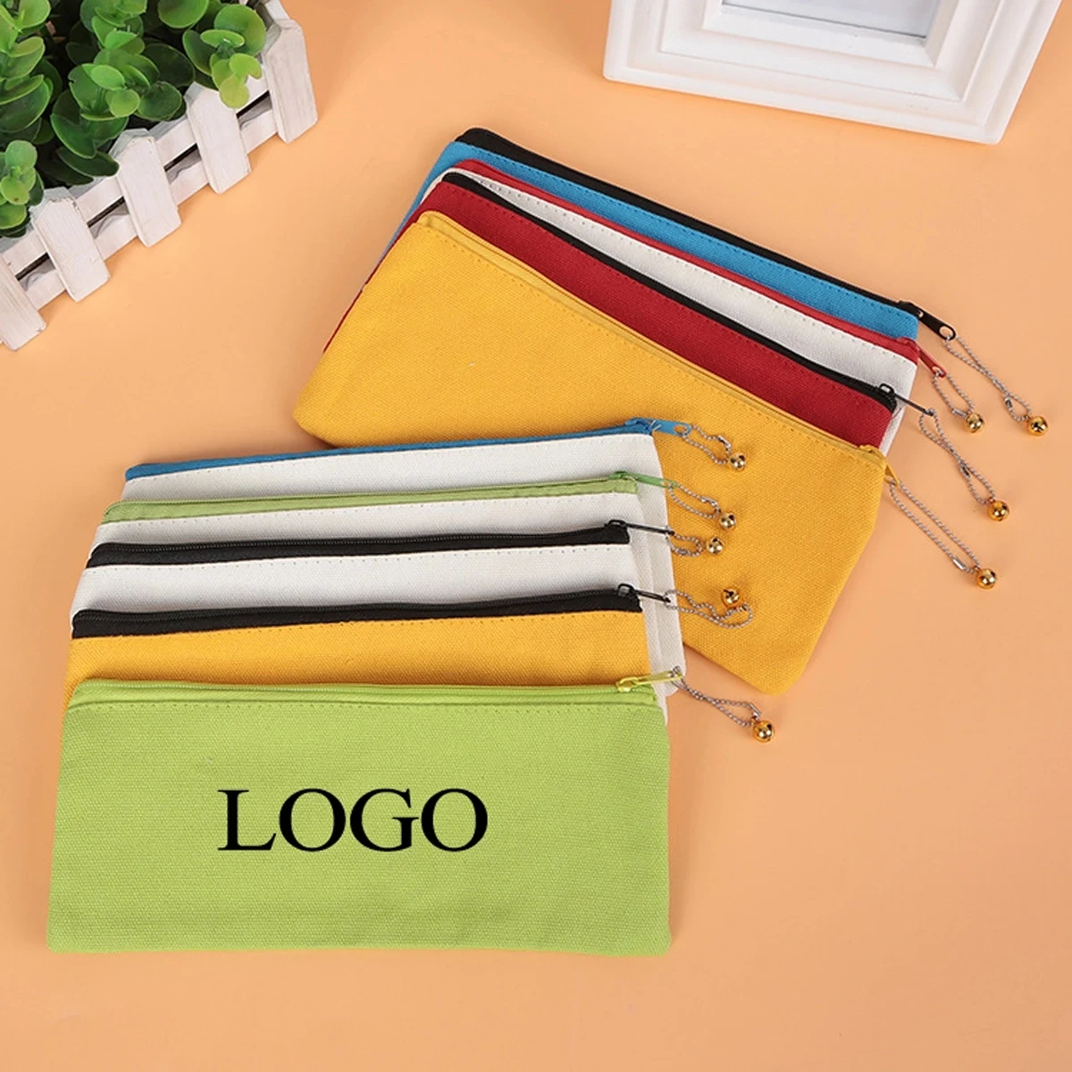 Canvas Makeup Bag Multipurpose Cosmetic Pencil Pouch 1