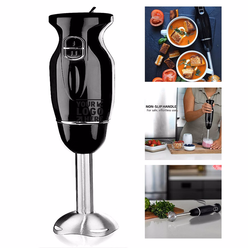 Electric Immersion Hand Blender 300 Watt 2 Mixing Speed with Stainless Steel Blades