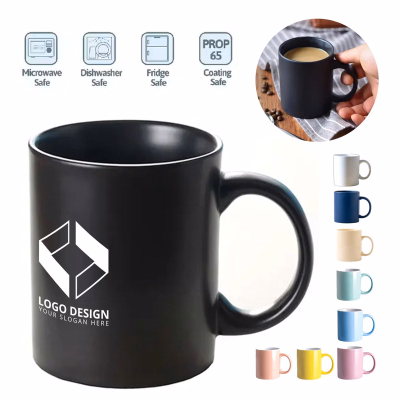 11oz Ceramic Coffee Mug Reusable For Bar/Restaurant Use