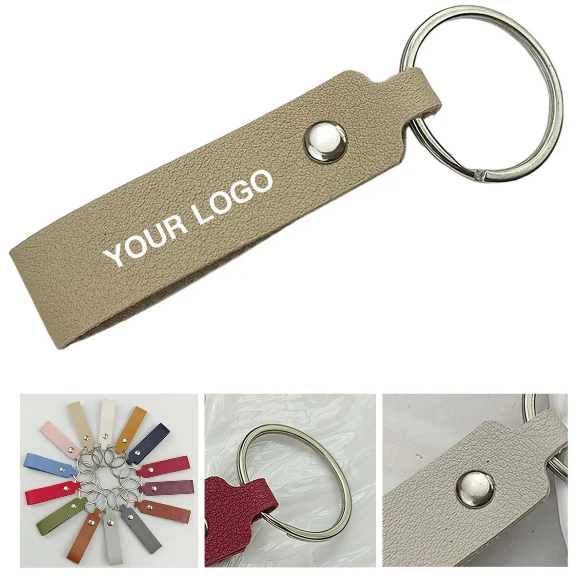 Elegant Leather Keychain for Carrying Keys 1