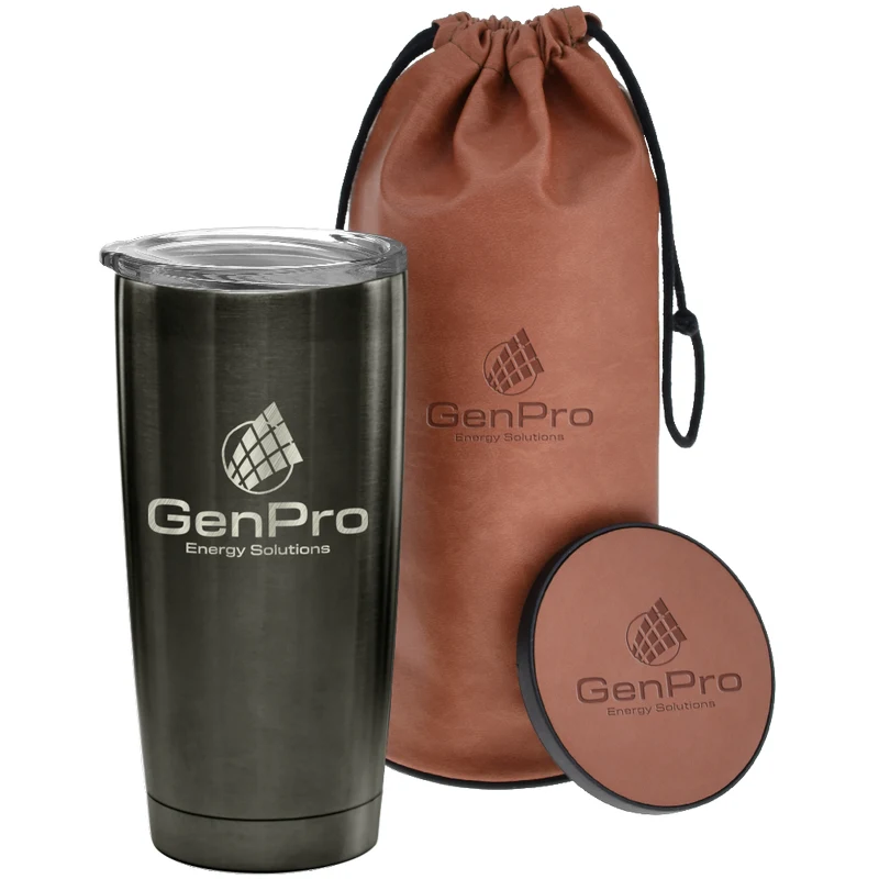 20 oz. Lasered Infinity Tumbler and Coaster Set 1