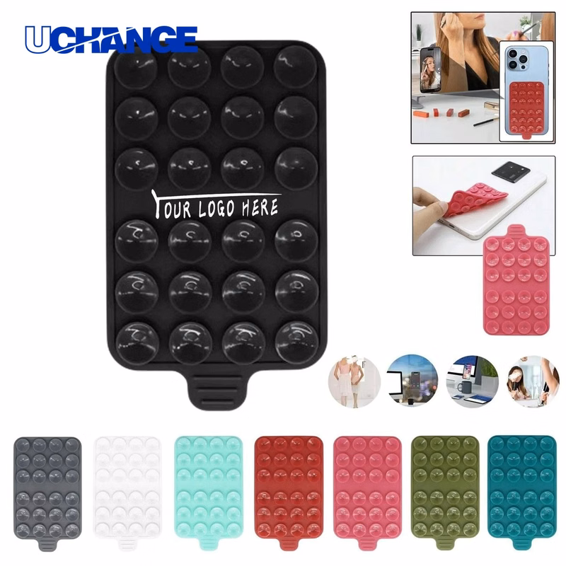 Double-Sided Silicone Suction Cup Phone Holder for Smooth Surfaces