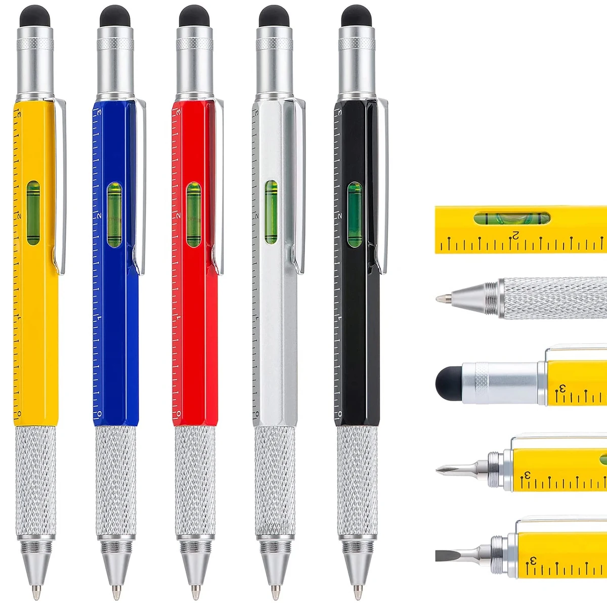 MOQ 50pcs 6 in 1 Multifunction Ball Pen 1
