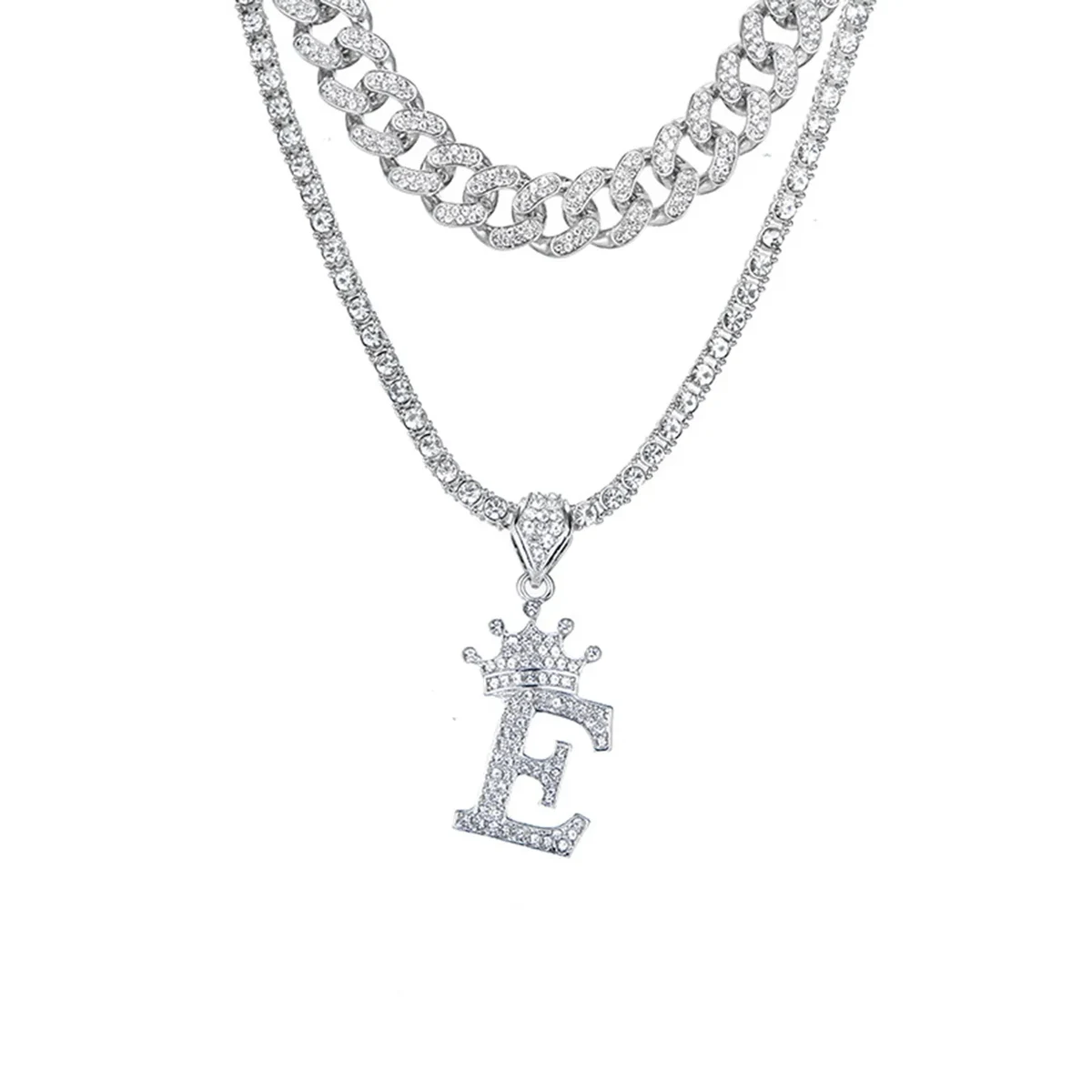 Crown 26 English Pendant Multi Layer Chain Set 1