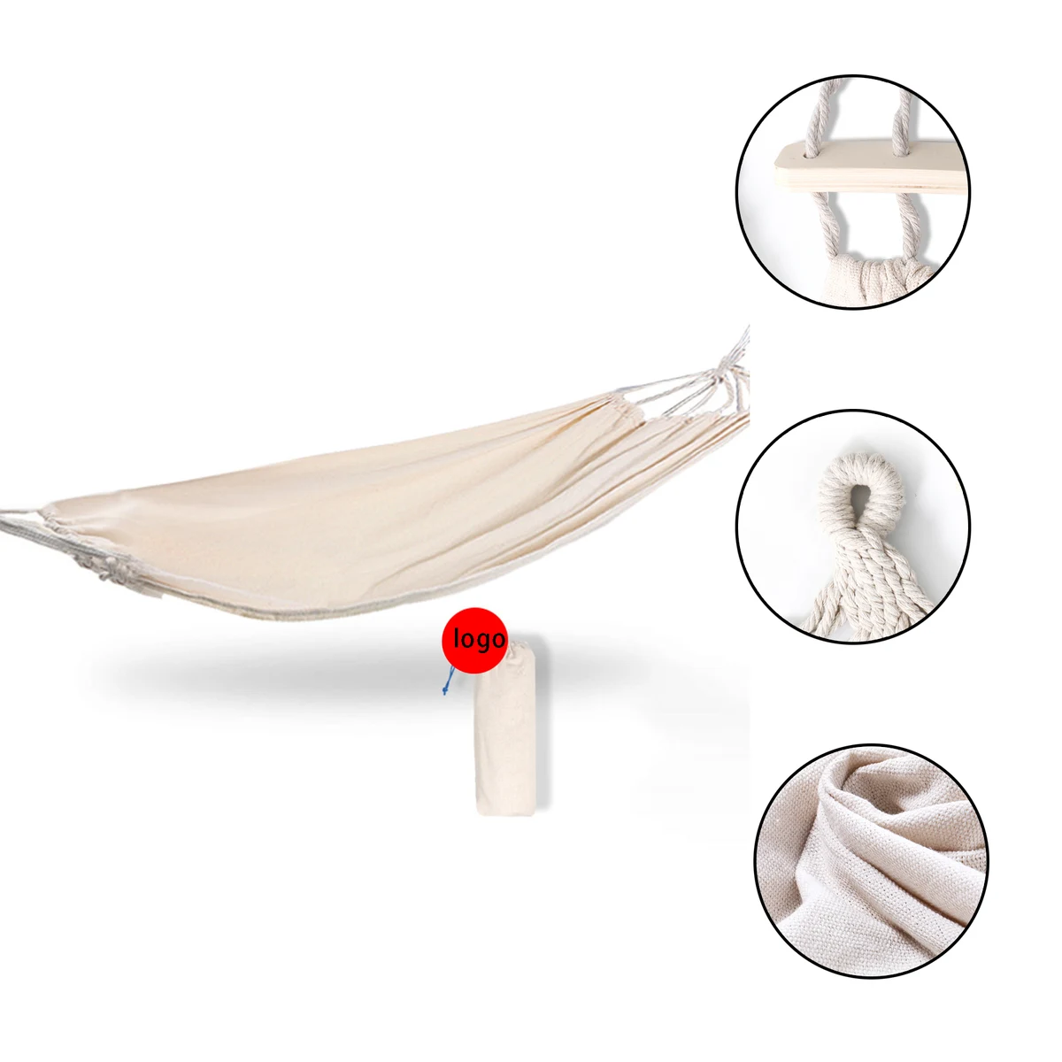 Garden Canvas Hammock with Travel Bag 1