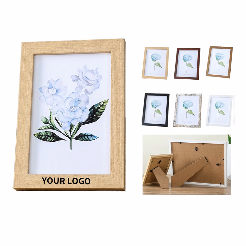 4x6 Wood Photo Frame with Stand
