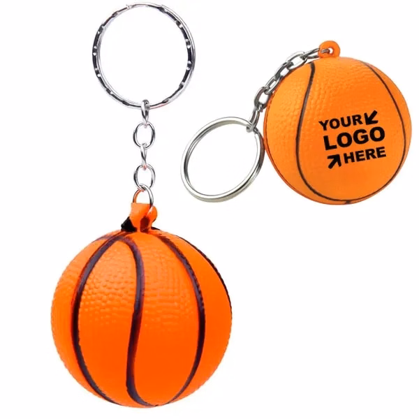 Basketball Stress Reliever Keychain