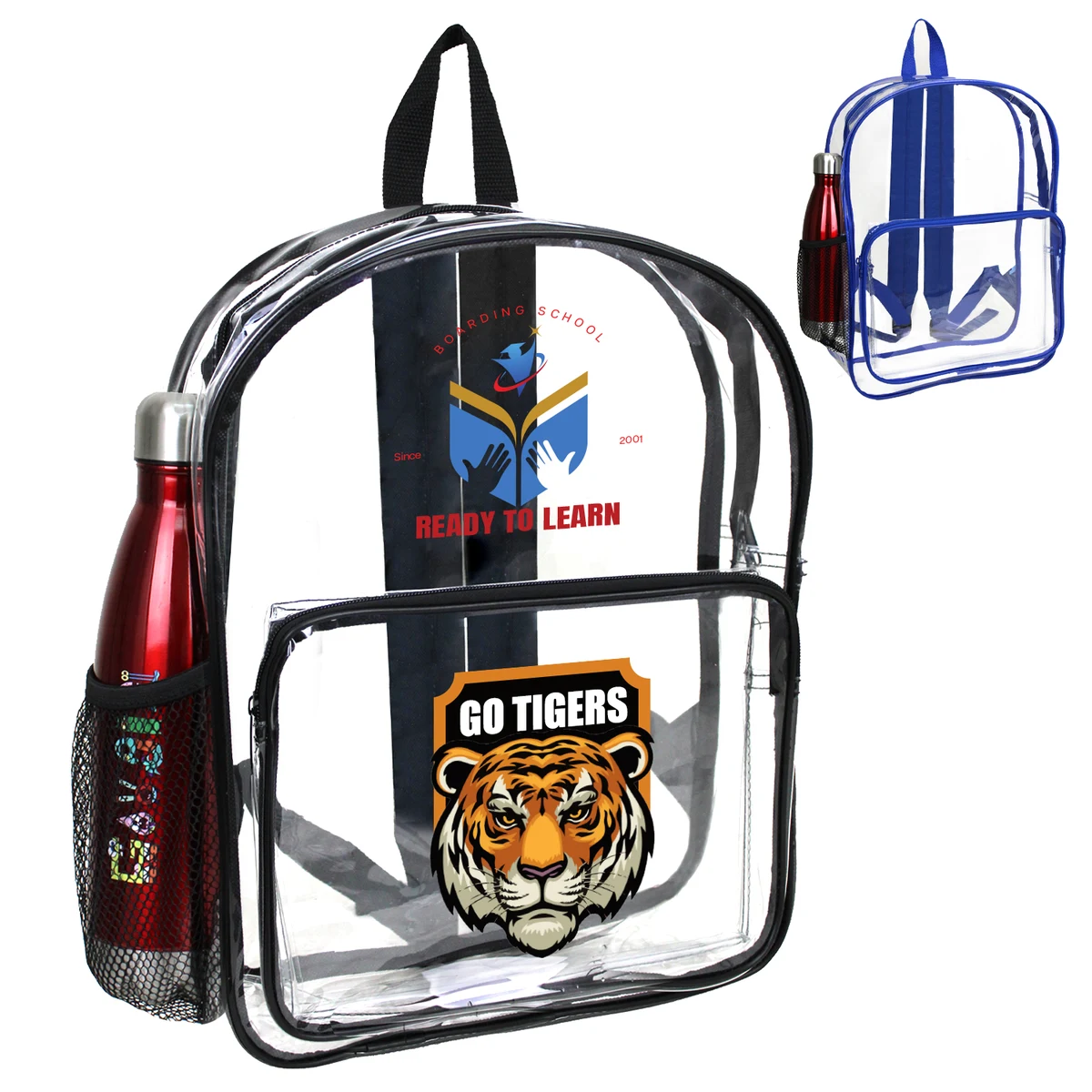 16" HEAVY DUTY CLEAR SECURITY BACKPACK 1