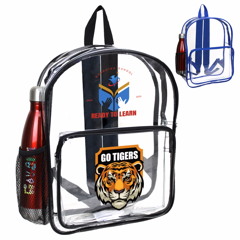 16" HEAVY DUTY CLEAR SECURITY BACKPACK
