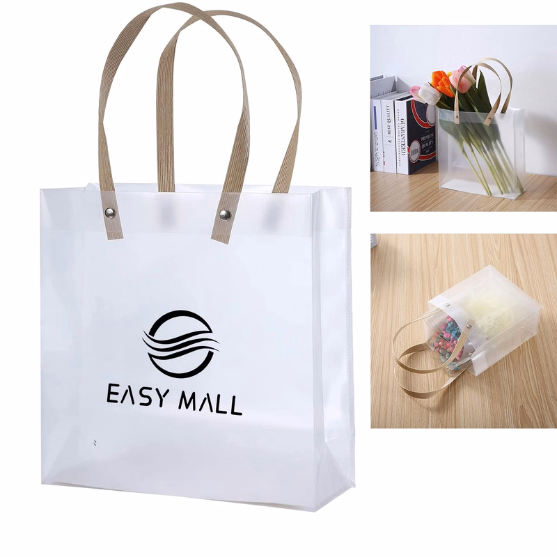 Plastic Matte Gift Bag w/ Handle