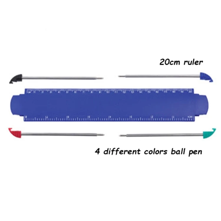 Ruler With 4pcs Ball Pen 1