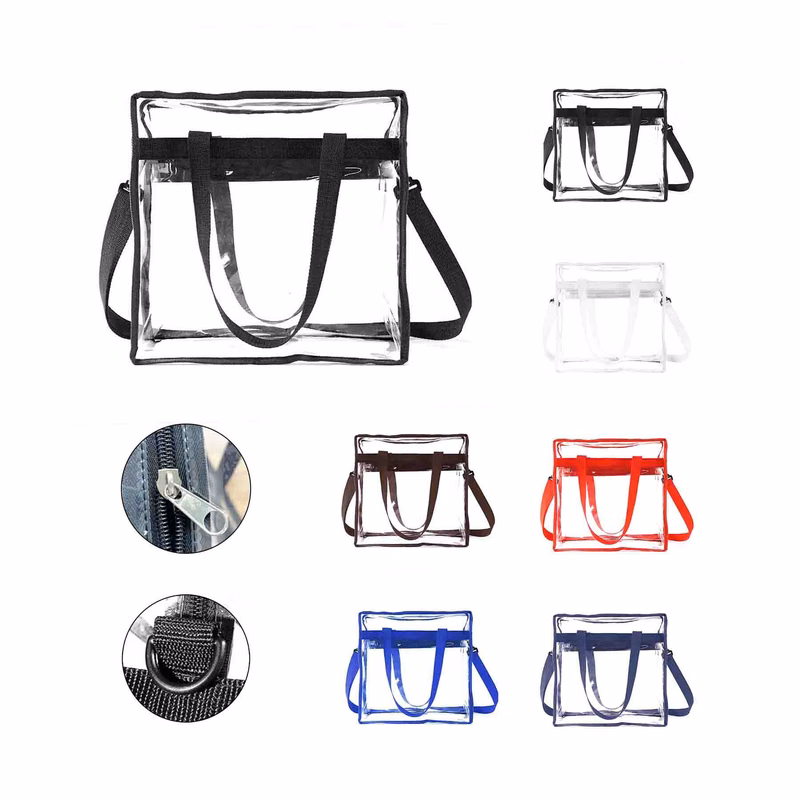 Solid Color PVC Shoulder Bag