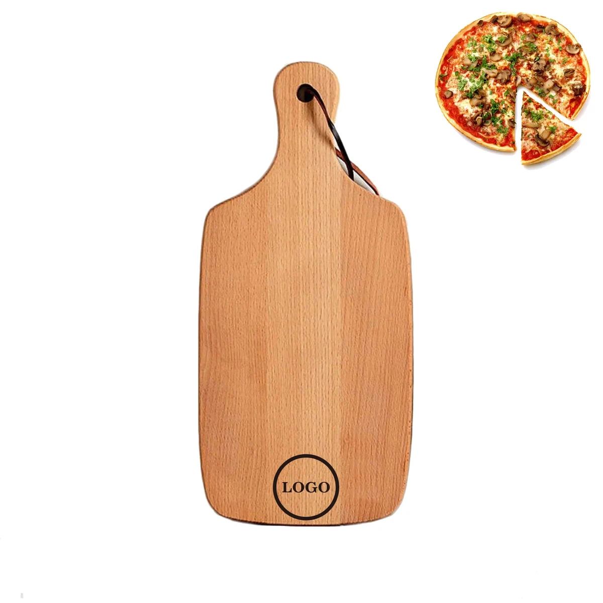 Rectangle Beech Pizza Paddle 1