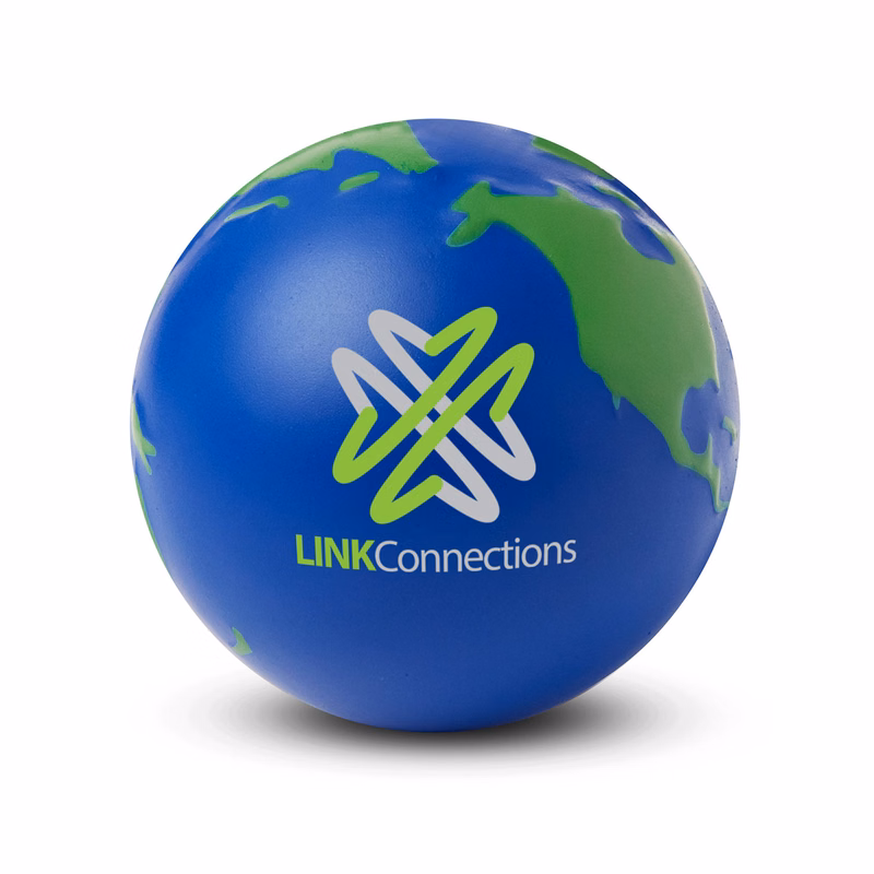 Globe Earth Shape Stress Ball