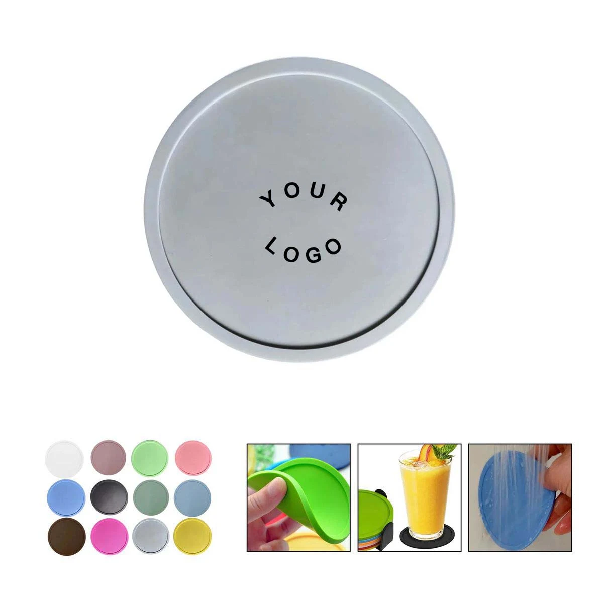 Non Slip Silicone Coasters for Drinks and Table Protection 1