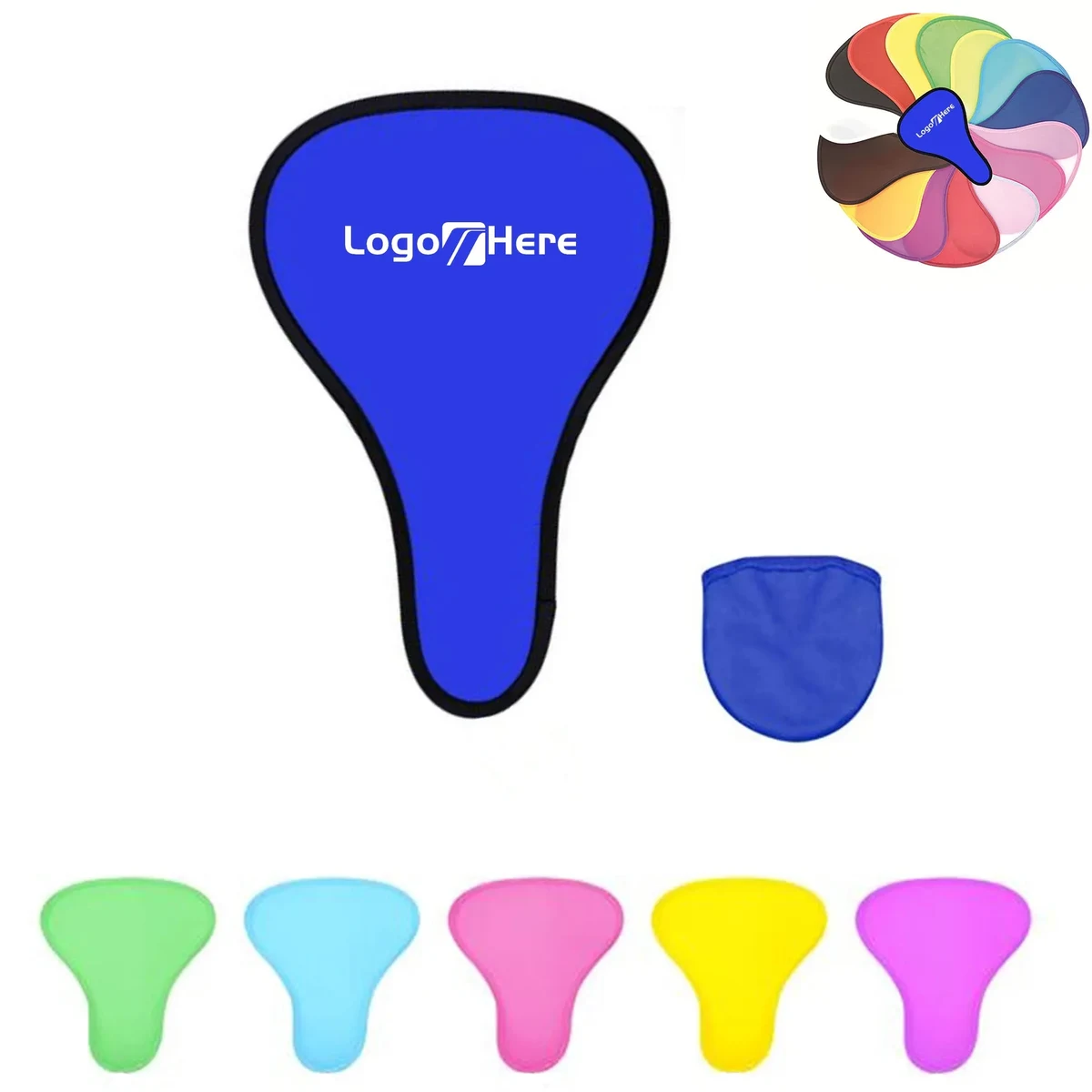 Cyclone Folding Polyester Fan With Pouch 1