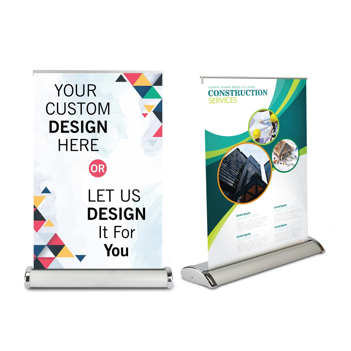 A4 Tabletop Retractable Banner Stand with Vinyl Graphic 1