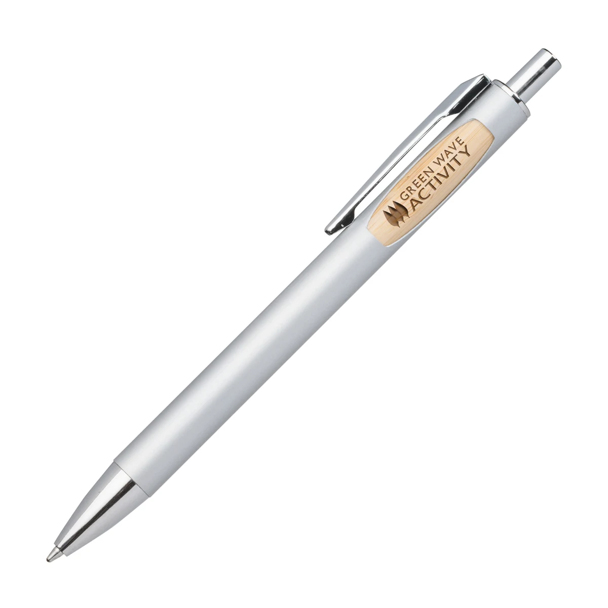 Sylvia Clicker Pen w/Bamboo Accent 1