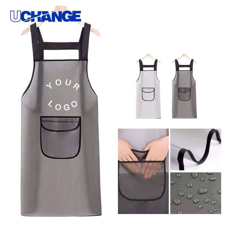 TPU Waterproof Apron with Pockets and Straps for Work Use