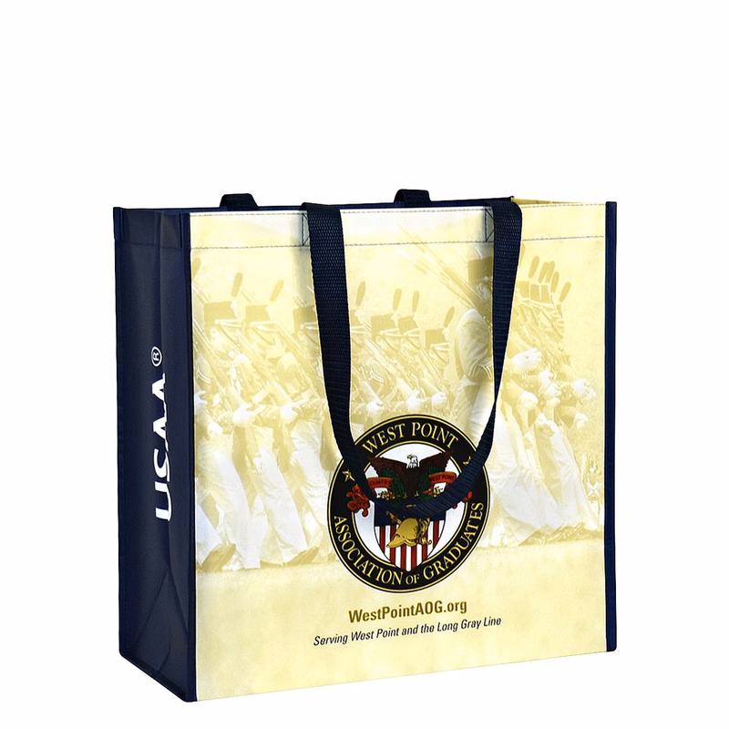 Custom Full-Color Laminated Non-Woven Promotional Tote Bag 15"x15"x6"