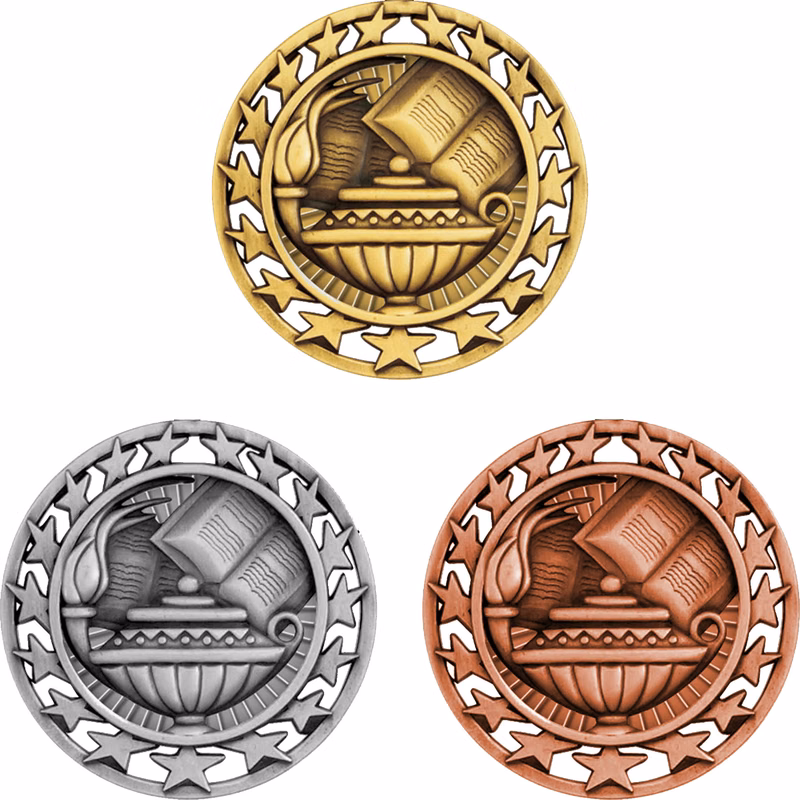 Stock Star Sports Medals: Book & Lamp
