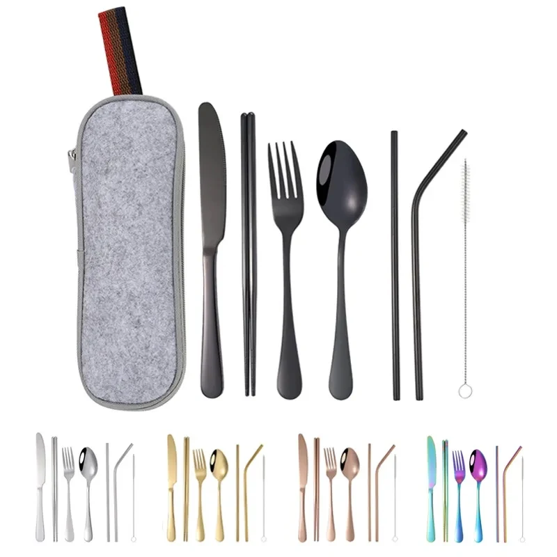 Stainless Steel Cutlery Set with Bag 1