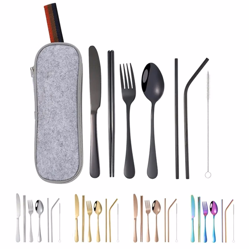 Stainless Steel Cutlery Set with Bag