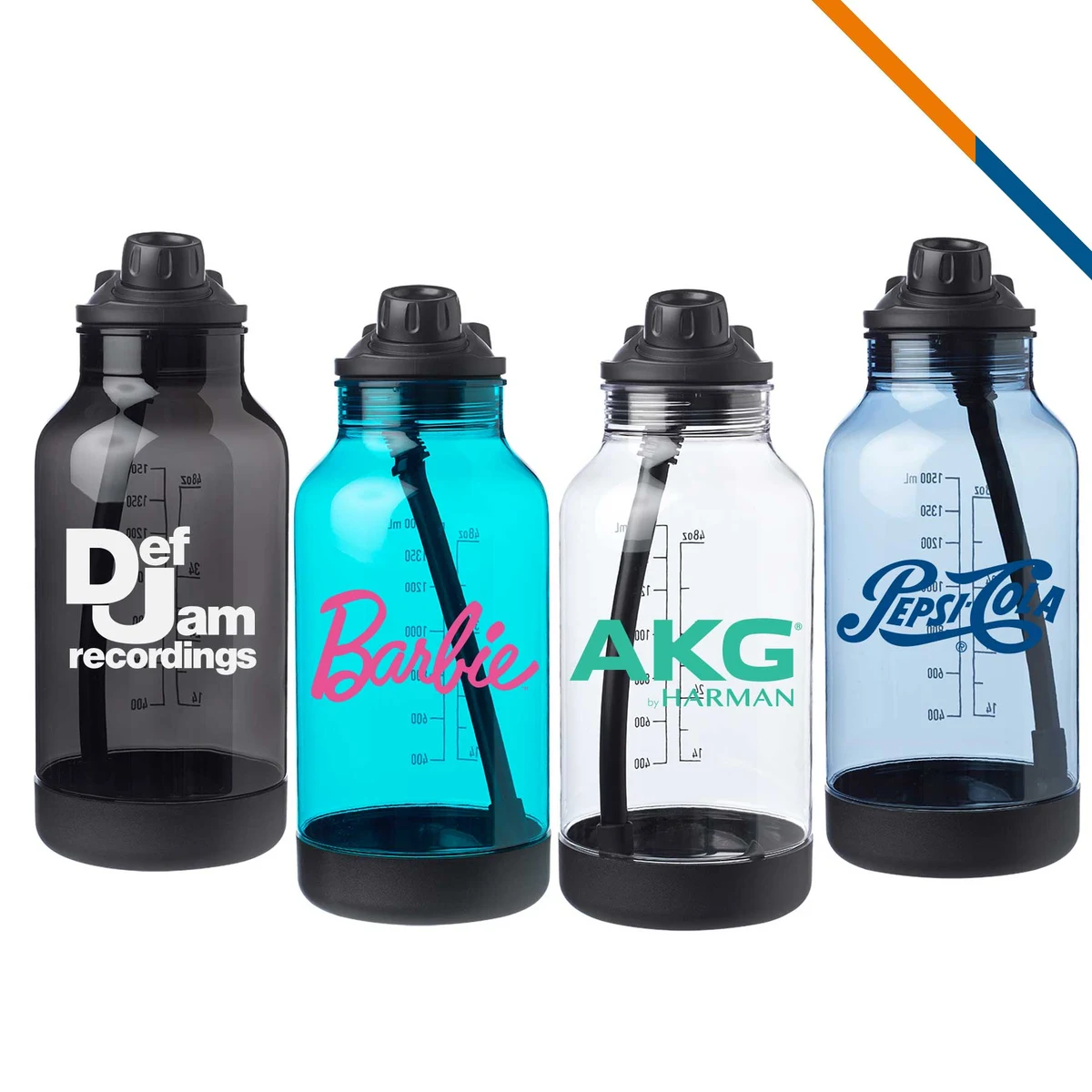Pollin Plastic Sports Bottle - 64 OZ. 1