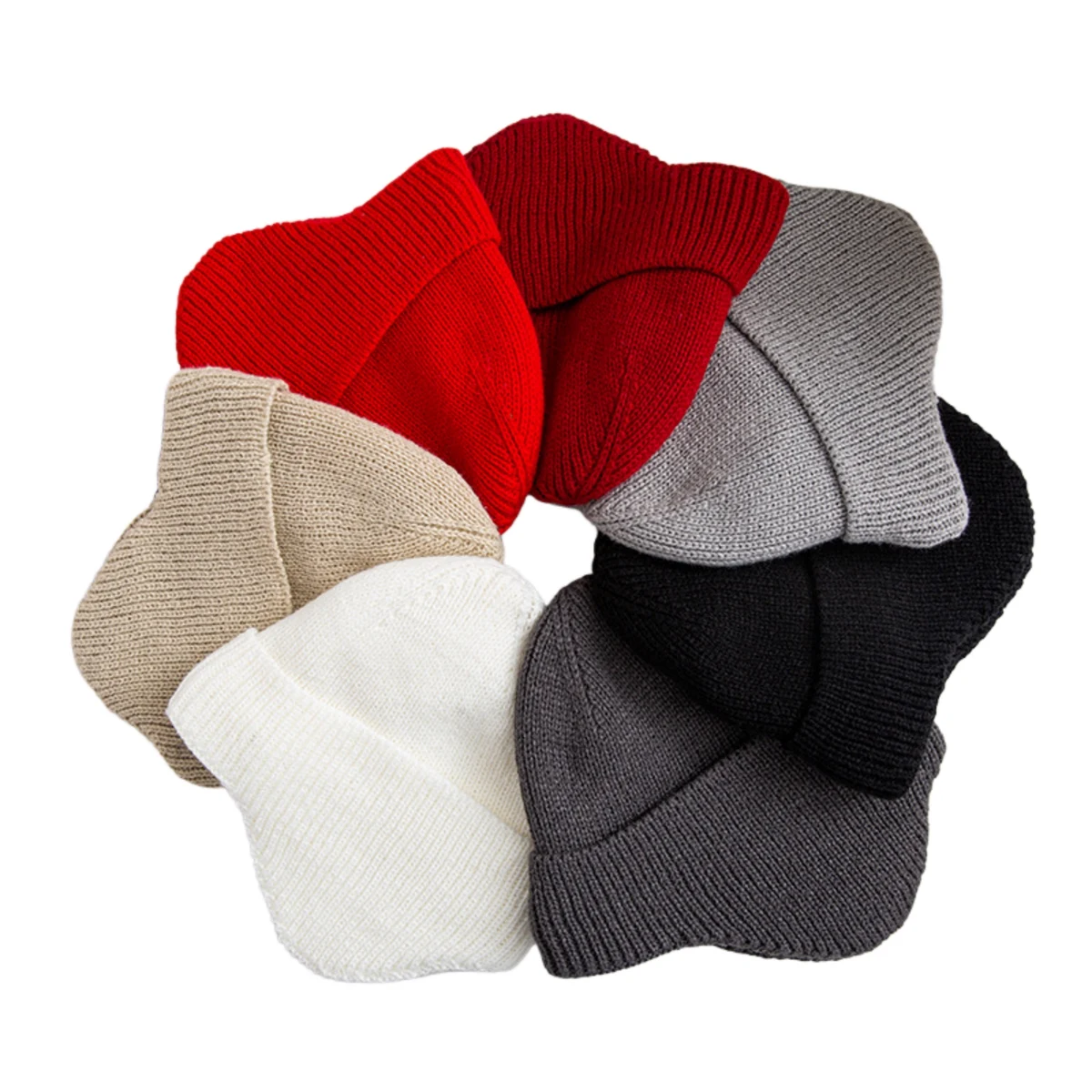 Children's Solid Color Knitted Hat With Ear Protection 1