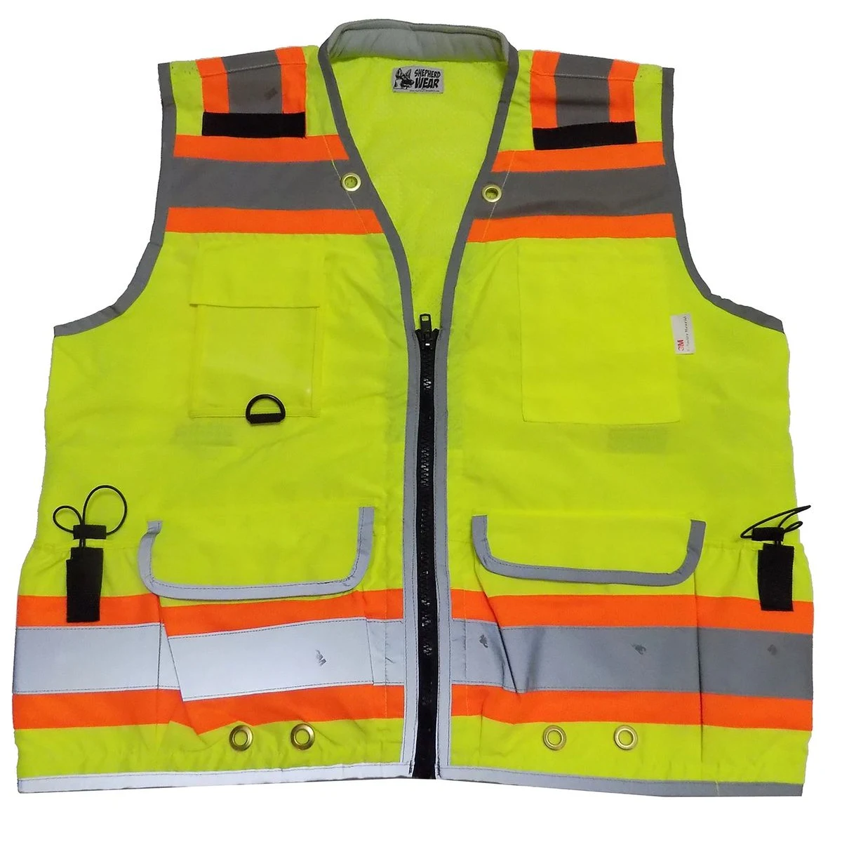 Ansi Class 2 Heavy Duty, Safety Vest , 2 Tone, Green 1