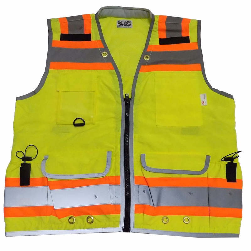 Ansi Class 2 Heavy Duty, Safety Vest , 2 Tone, Green