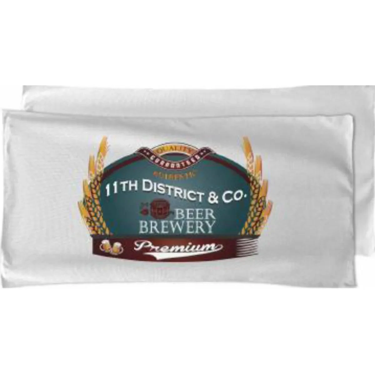 Sublimated Half-Bleed Microfiber Terry Beach Towel, 22x44 1