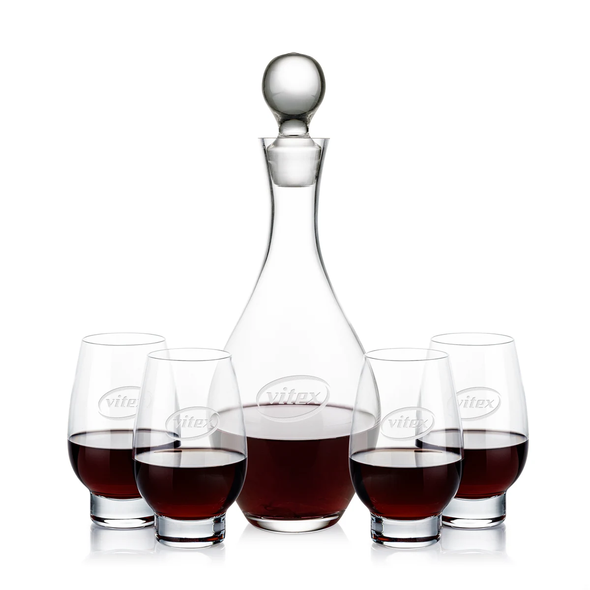 Briarwood Decanter & Glenarden Stemless Wine Set 1