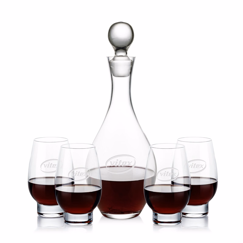 Briarwood Decanter & Glenarden Stemless Wine Set