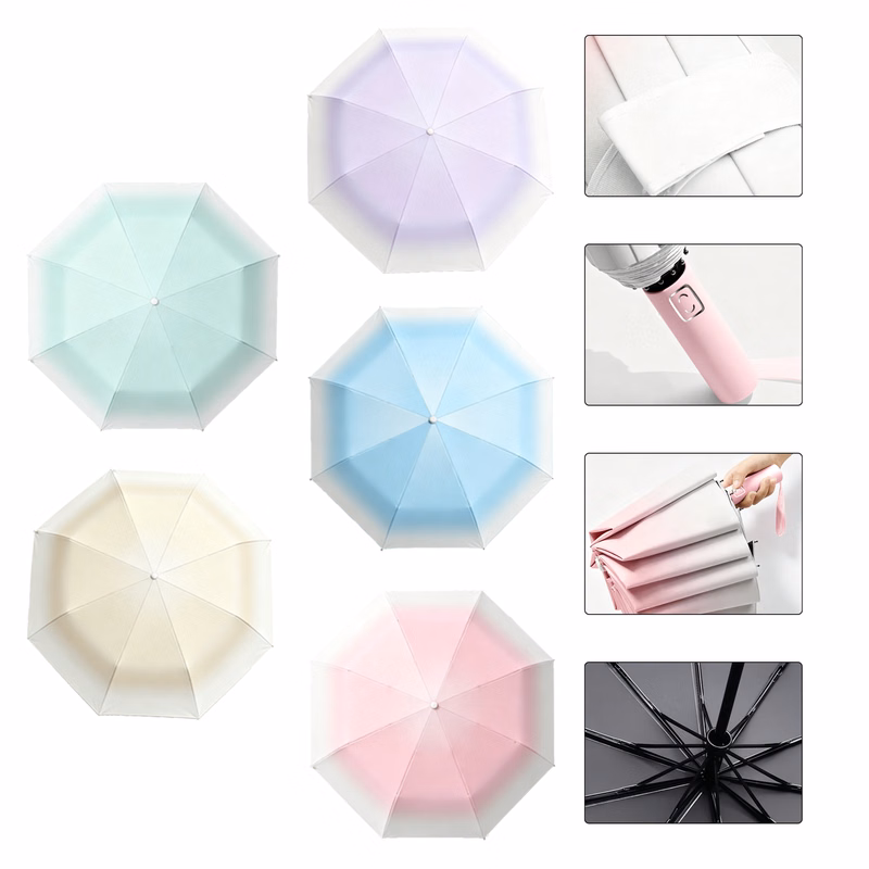 Gradient Folding Sun & Rain Umbrella