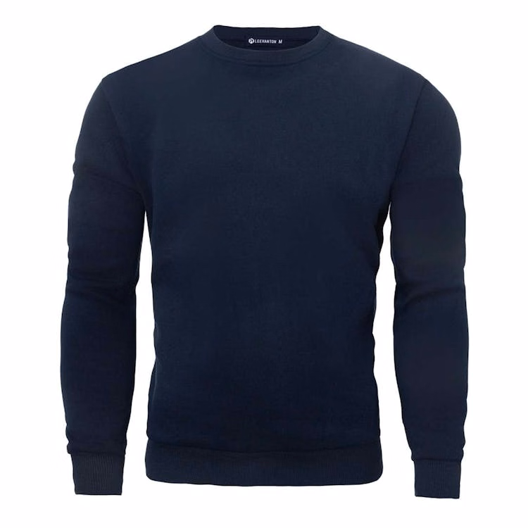 Men's Fleece Crew Neck Sweatshirts - Size 2XL Navy