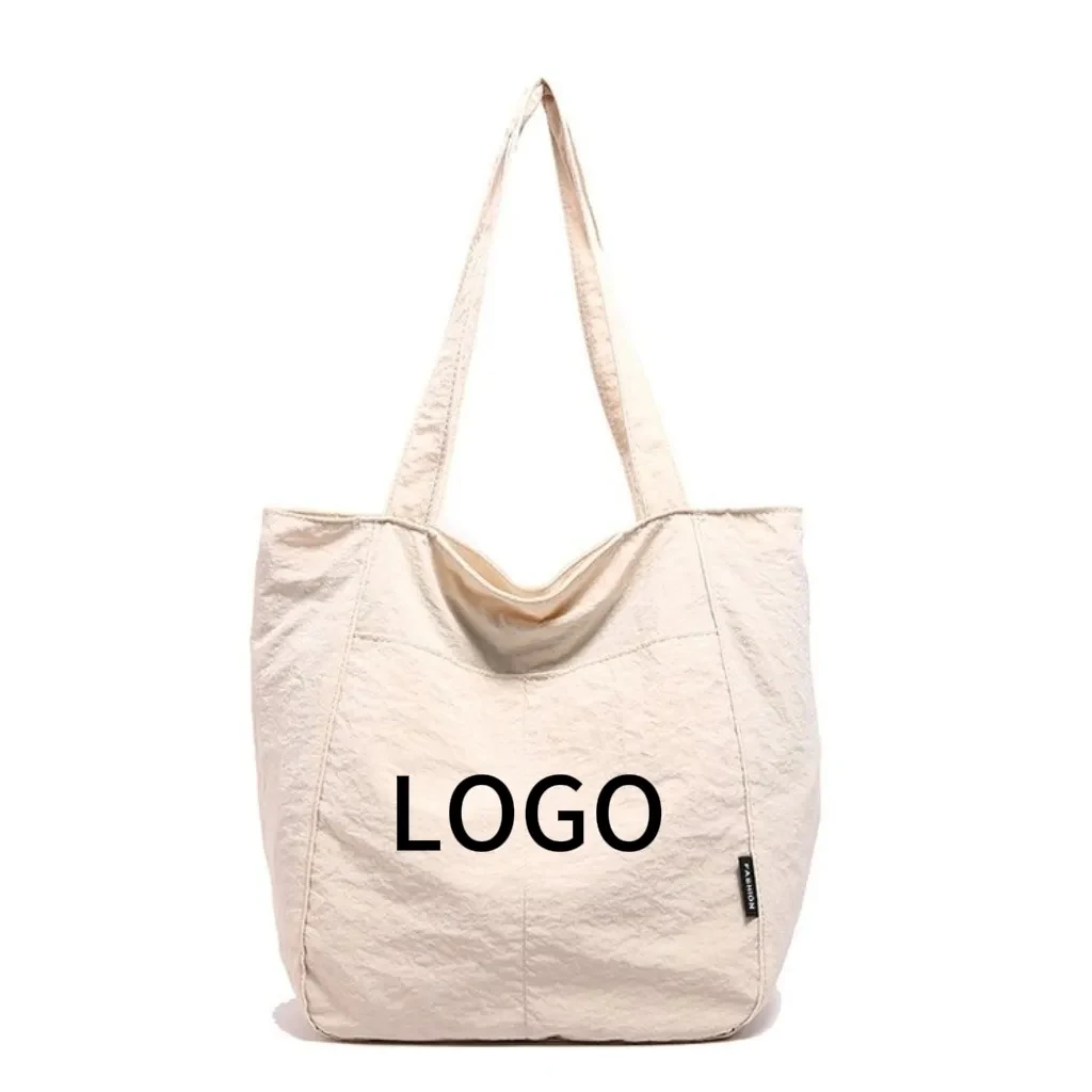 11.8 inch customizable thin and light nylon tote bag 1