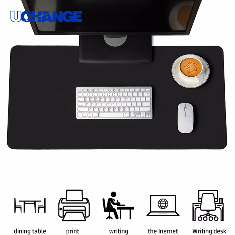 Extended Leather Mouse Pad Mat for Keyboards
