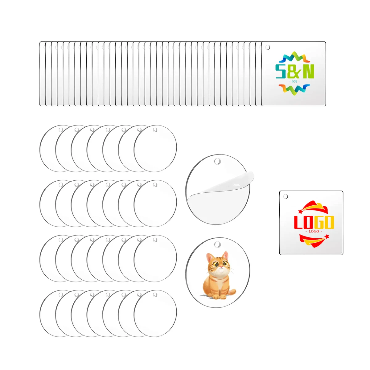 Double-layer Acrylic Keychain 1