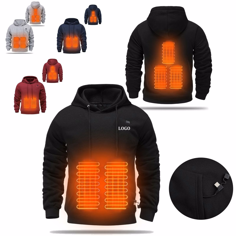 Unisex Heated Hoodie Sweatshirt