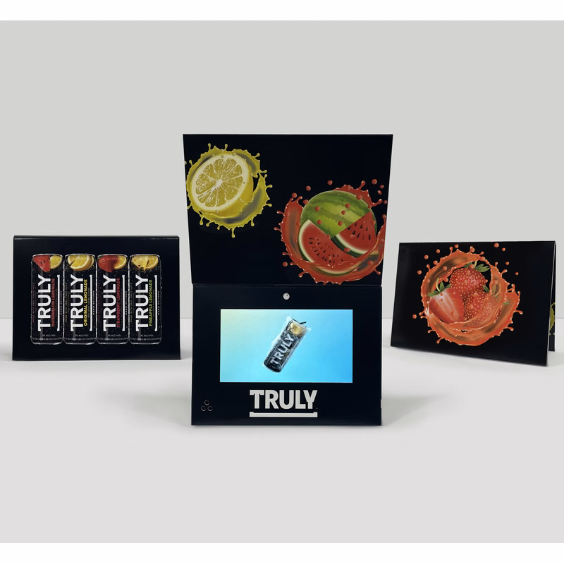 Custom Printed Full Color Flick Book Video Brochures - Top Fold