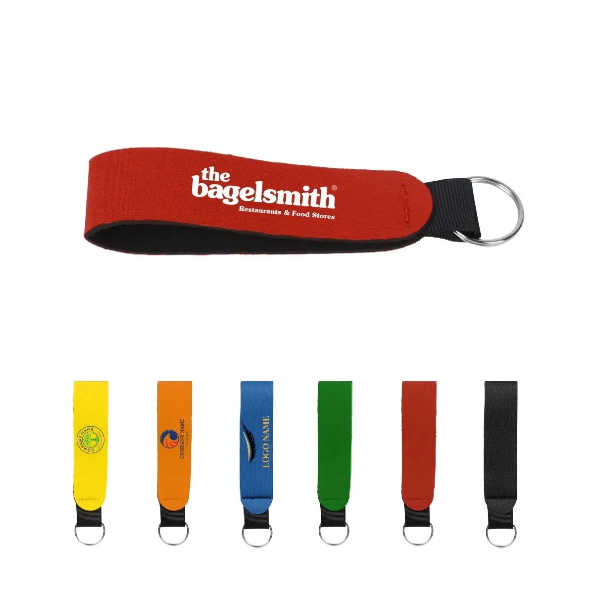 NEOPRENE WRIST STRAP KEYCHAIN HOLDER 1