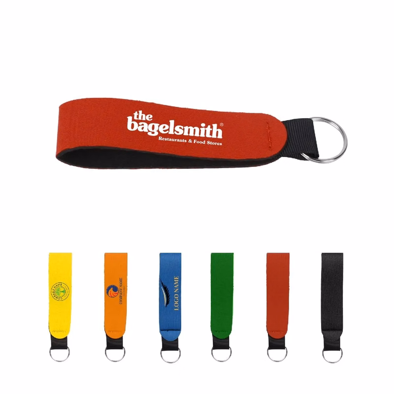NEOPRENE WRIST STRAP KEYCHAIN HOLDER