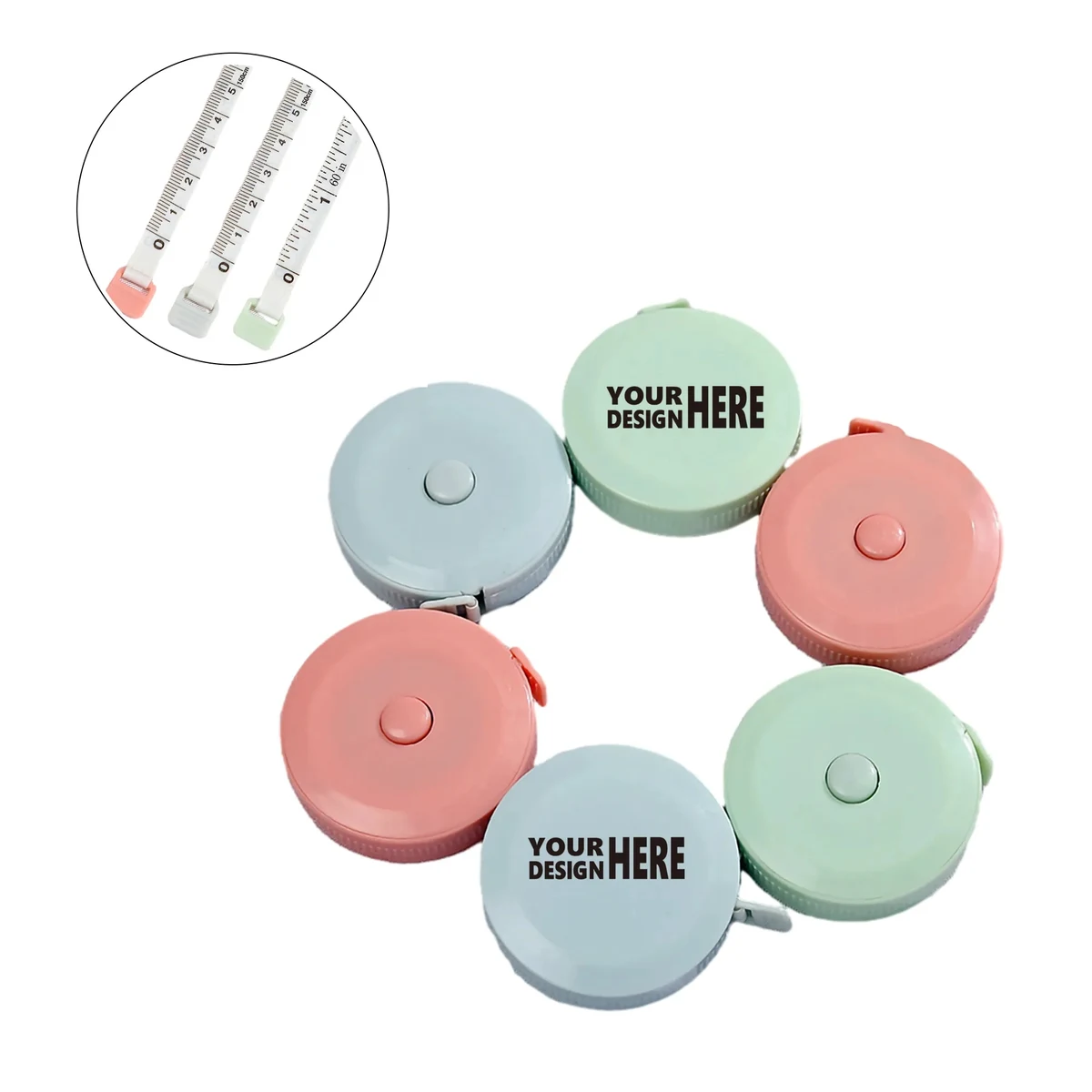 MOQ 100PCS Mini Retractable Measure Tape 1