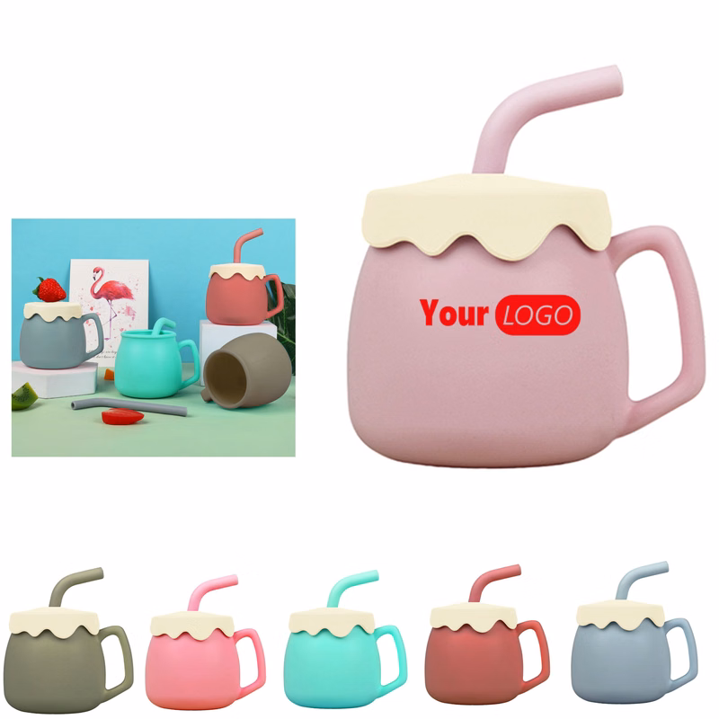 Edible Grade Baby Silicone Training Drinking Cups