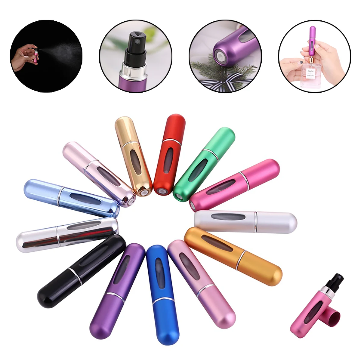 5 ML Aluminum Perfume Atomizer 1