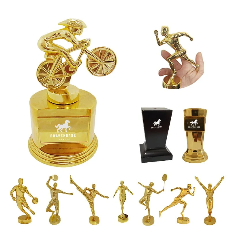 Alloy Golden Statues Award and Trophies with Custom Engraving 1