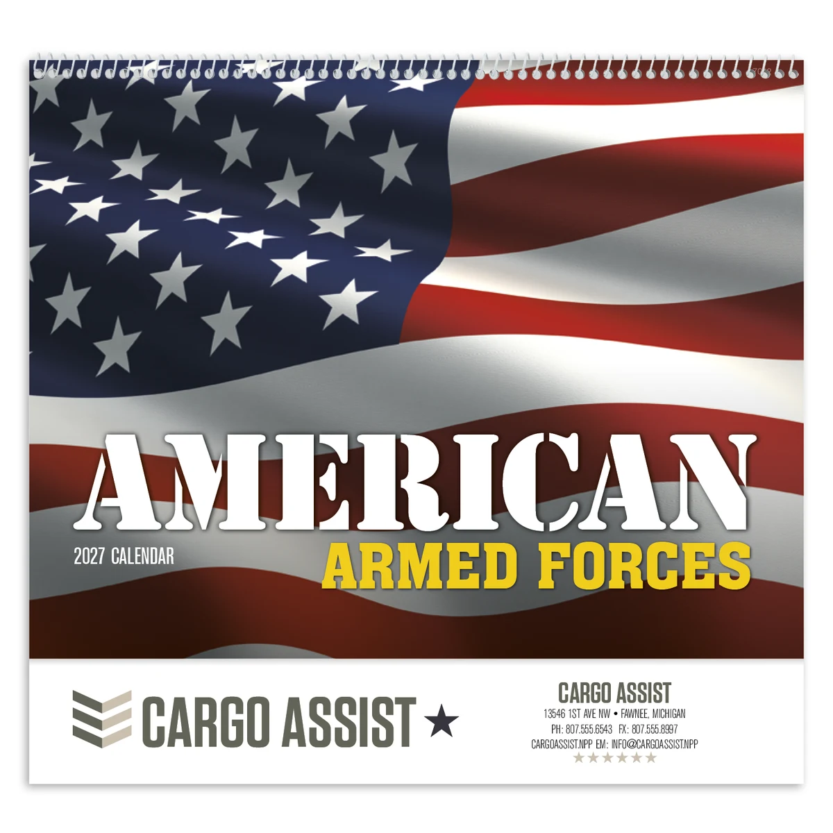Good Value™ American Armed Forces - Spiral Calendar 1